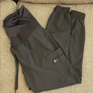 Grey Easy Stretch Maternity Scrub Joggers